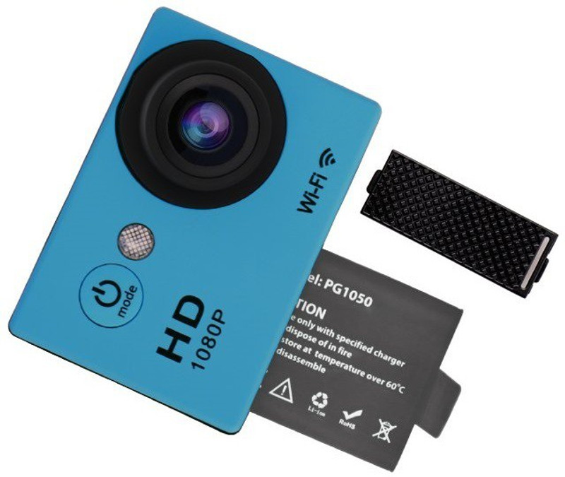Rhonnium 4K Ultra HD-Type-018 ™ Ultra HD 4k WiFi Waterproof Camera 12MP Sports and Action Camera(Black, 16 MP)