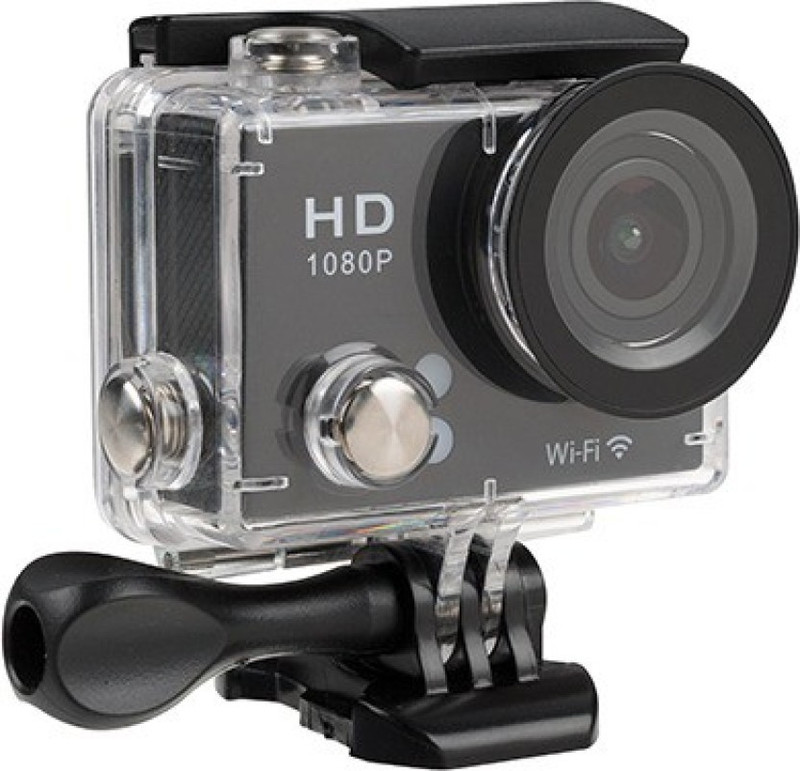 Rhonnium HD 1080P WiFi-Type-038 ® Wireless Waterproof Outdoor Under Water Sports and Action Camera(Black, 12 MP)