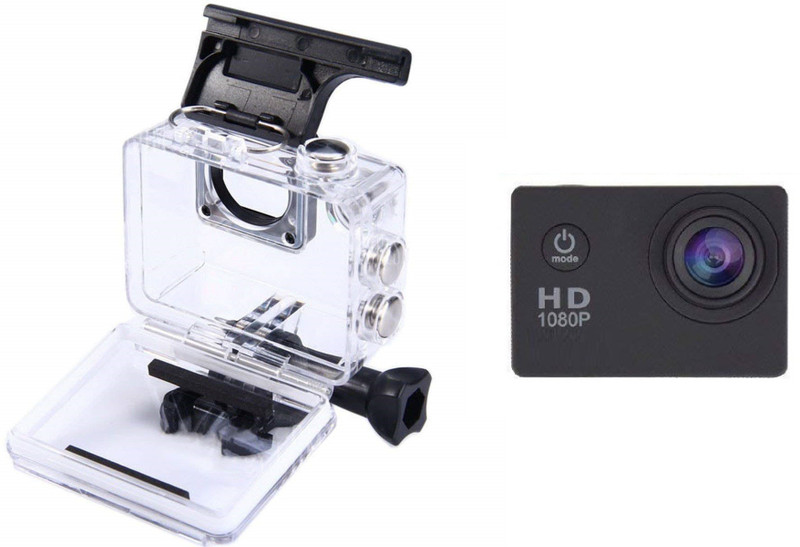 Rhonnium HD 1080P WiFi-Type-001 ™ Action Camera W9 Wifi 12mp 170 Degree 1080p Sports and Action Camera(Black, 12 MP)