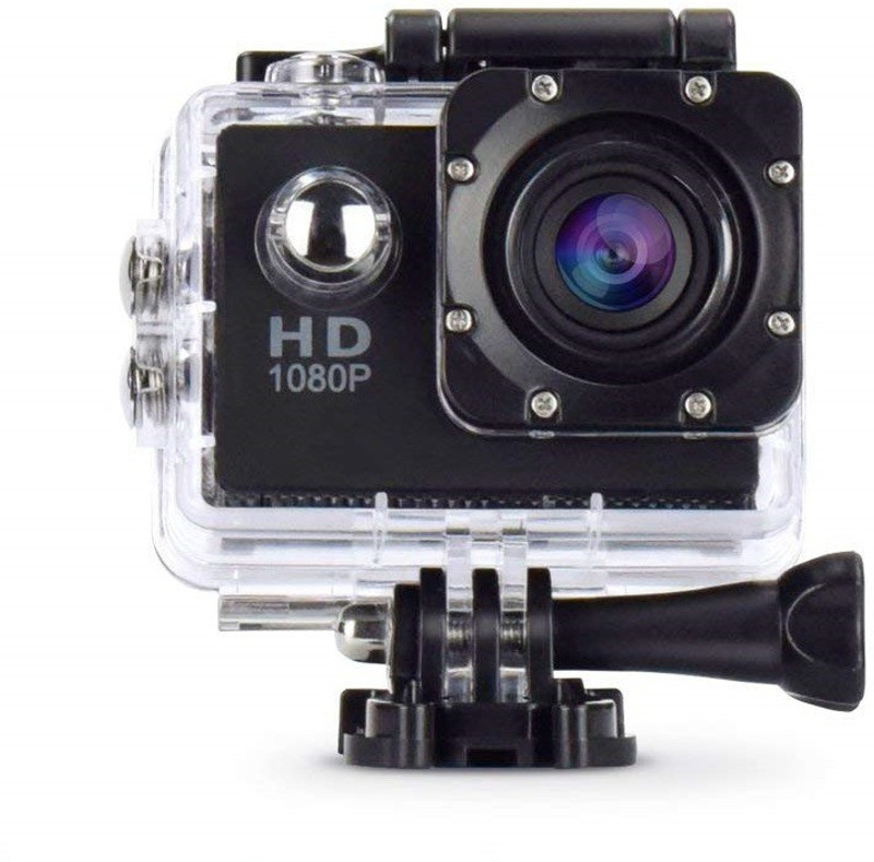 Rhonnium Plain 1080-HD Cam-032 ™ HD Action 1080P Video Recording Sports and Action Camera(Black, 12 MP)
