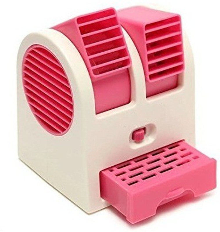 kaypee USB Mini Cooler For Home,Office,Table Fan USB PORT-4 Rechargeable Fan(Pink)