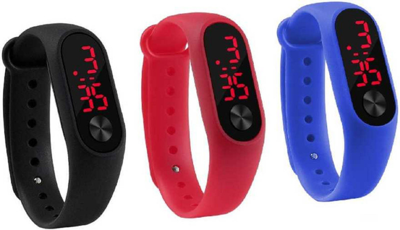 zintaas ultimate red black blue band for boys new arrival fast selling track designer festival_birthday Digital Watch  - For Boys