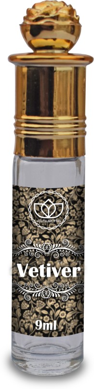 ASHTAAROMAS Vetiver Attar Alcohol Free for Unisex Perfumes (9 ml) Herbal Attar(Floral)