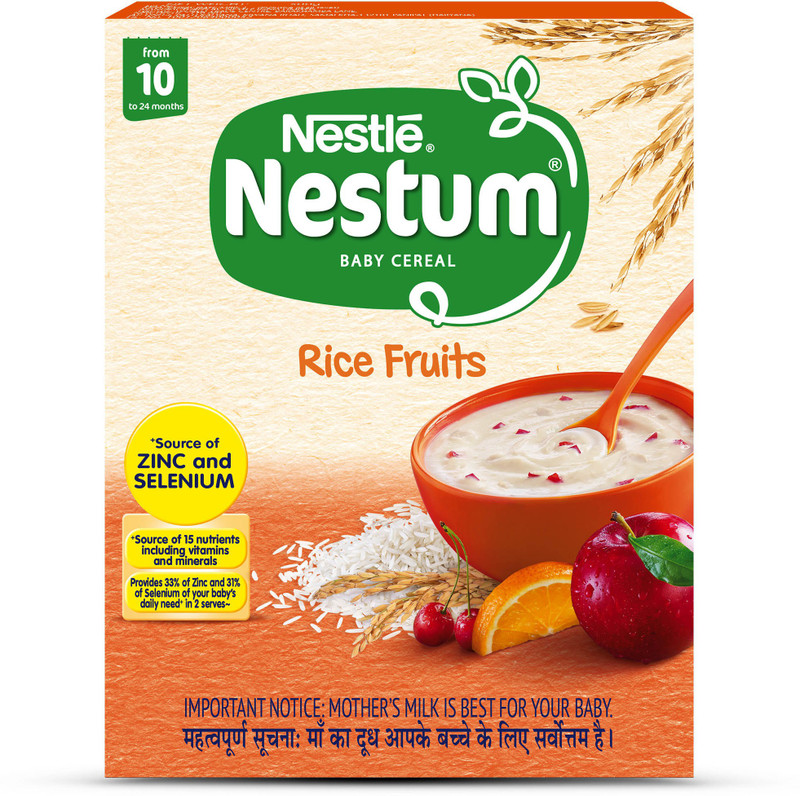 Nestle Nestum Rice Fruits Cereal(300 g, 10+ Months)