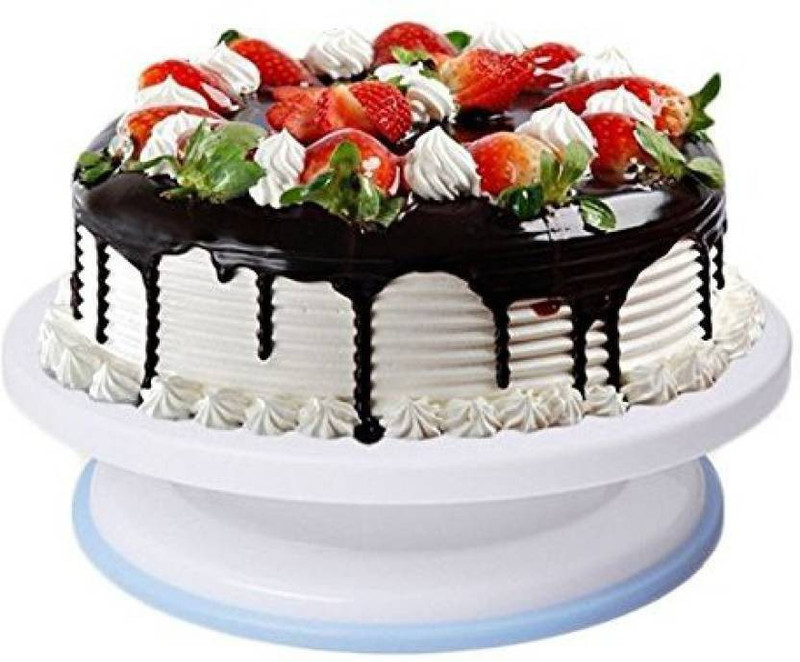 FULKIZA Decorating Revolving Turntable,Cake Decorater,Cake Server Plastic Cake Server(Multicolor, Pack of 1)