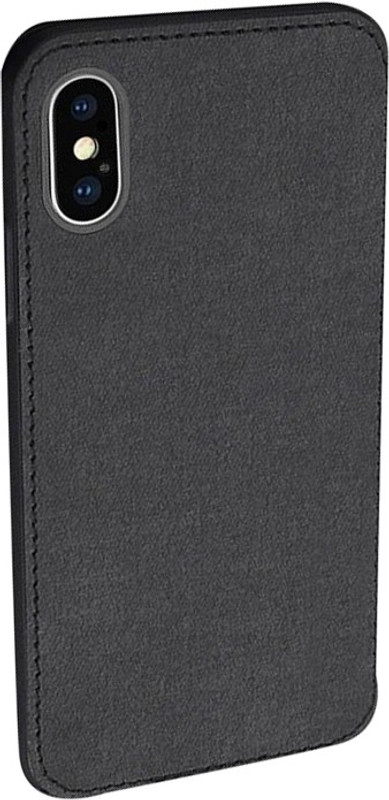 mobikcity Back Cover for Cloth Canvas Texture Fabric Leather Back Case For iPhone XS Max(Navy Blue, Shock Proof)
