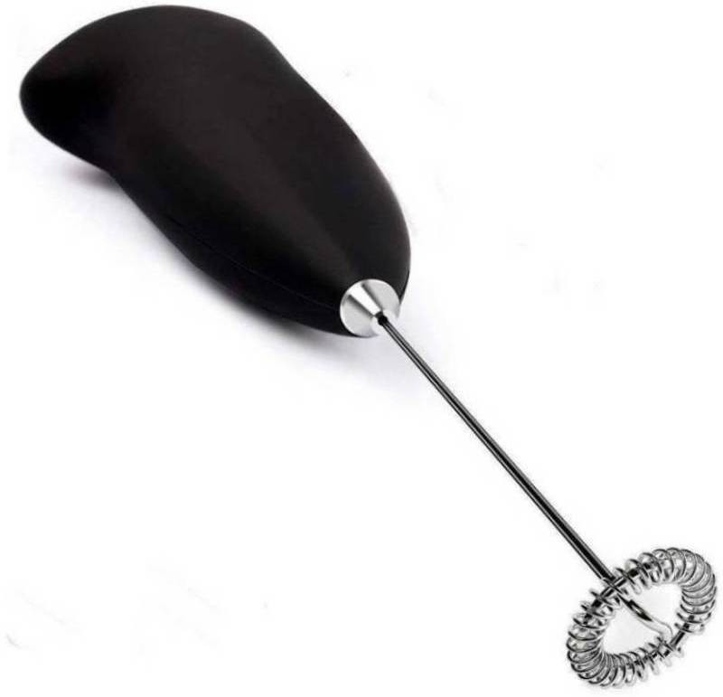 Rorian Electric Milk Frother Handheld Milk Wand Mixer Frother For Latte Coffee 3 W Hand Blender(Black)