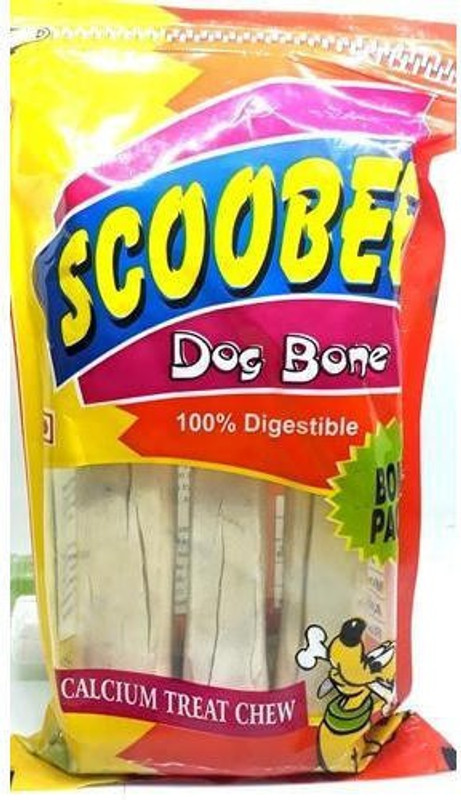 aquapetzworld Scoobee Dog Calcium Treat Chew Bone 100% Digestible Rawhide Bone 524 g Dry Dog & Cat Food