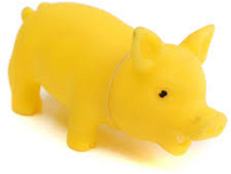 aquapetzworld Cleaning Teeth Dog Cat Chewing Toy Pig Squeak Cute Rubber Pet Dog Puppy Play Pig Toy Squeaker Squeaky with Sound Rubber Squeaky Toy For Iguana