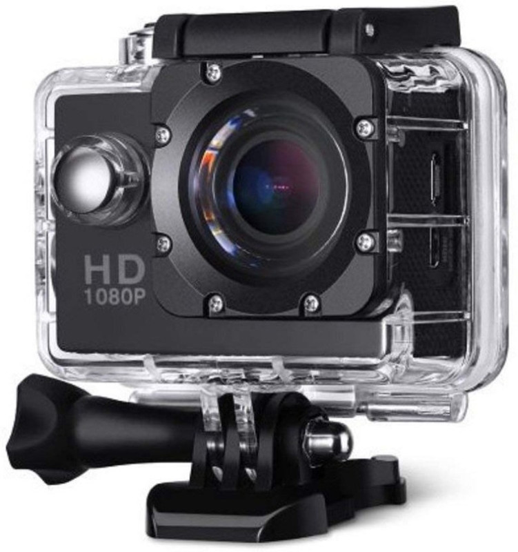 Rhonnium HD 1080P WiFi-Type-040 ® 4K with Water Proof Case Sports and Action Camera(Black, 12 MP)
