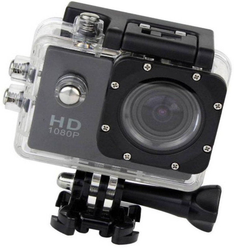 BERRIN Sports Camera Action Camera HD 1080p 12mp Waterproof Action Camera best quality Sports and Action Camera(Black, 12 MP)