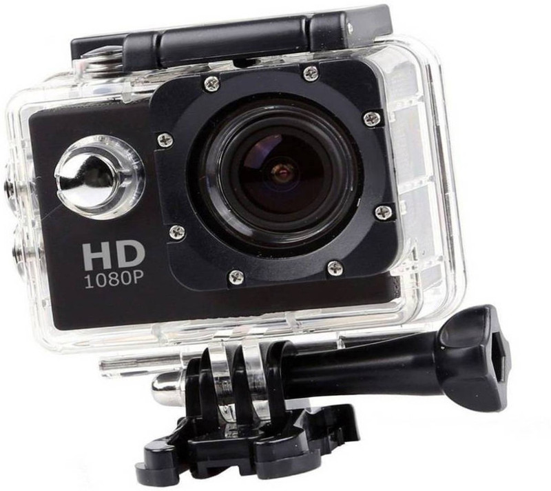 BERRIN Sports Camera Sports Action Camera Best Quality Waterproof Sports and Action Camera(Black, 12 MP)