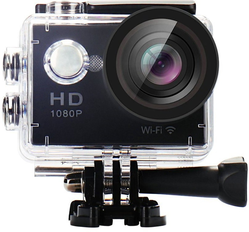 Rhonnium 4K Ultra HD-Type-002 ™ Action Camera 4K WiFi Waterproof Sports Sports and Action Camera(Black, 16 MP)
