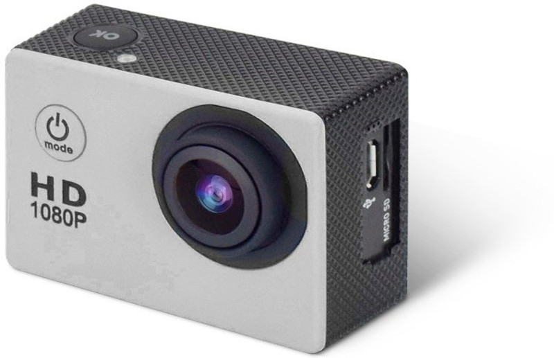 Rhonnium Plain 1080-HD Cam-041 ® HD Action 1080P Video Recording Sports and Action Camera(Silver, 12 MP)