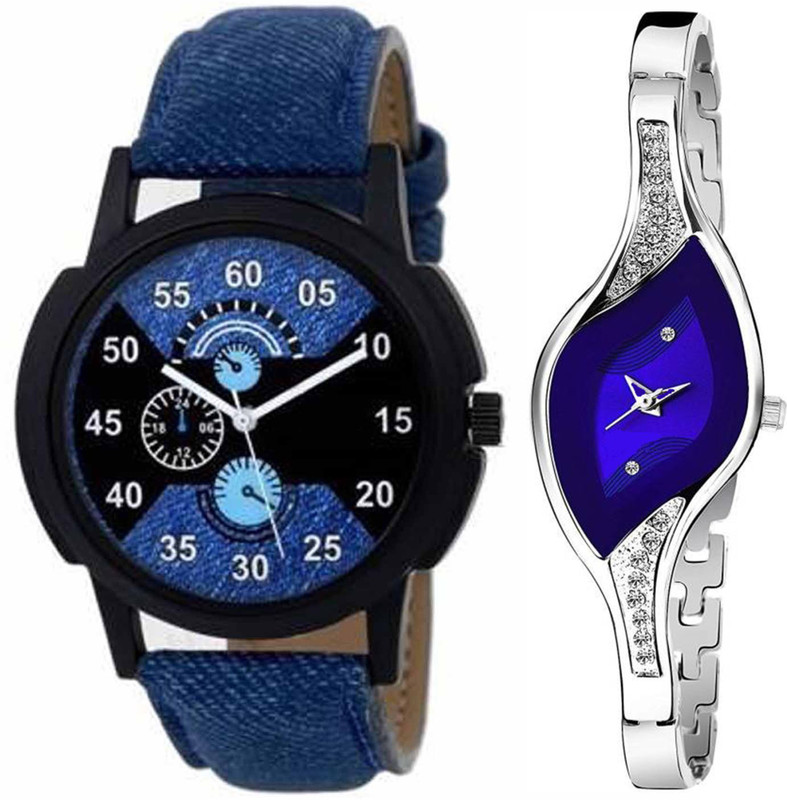 hensicreation Combo Fashionable Diamond Stunned NW-114 Analog Watch  - For Men & Women