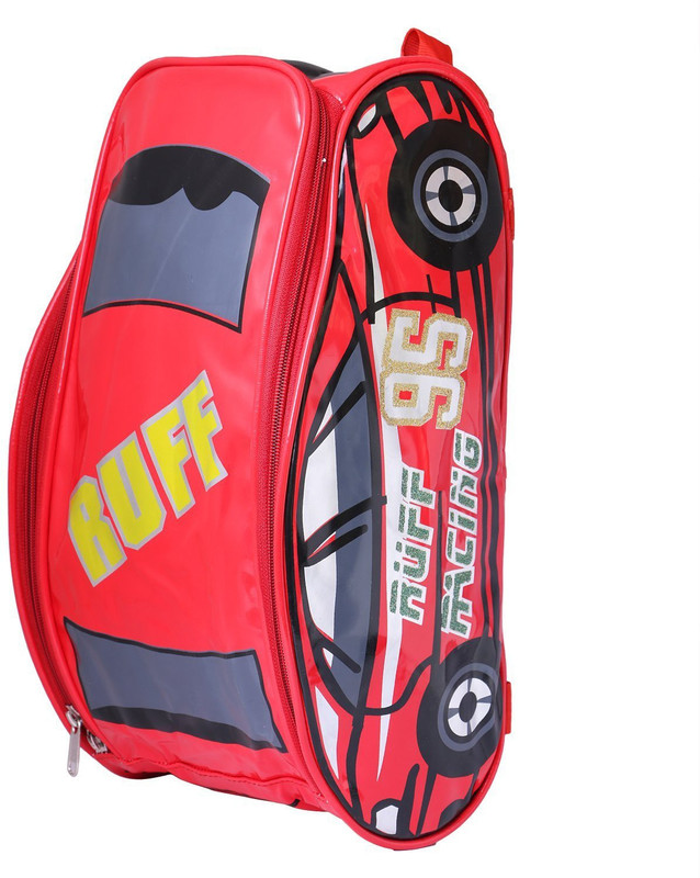 batu lee RED CAR SHAPE BAG FOR KIDS 15 INCH Multipurpose Bag(Red, 15 inch)