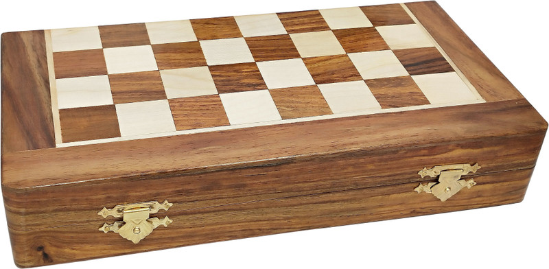 uv creation Handmade Natural Wooden Magnetic Chess Board Game