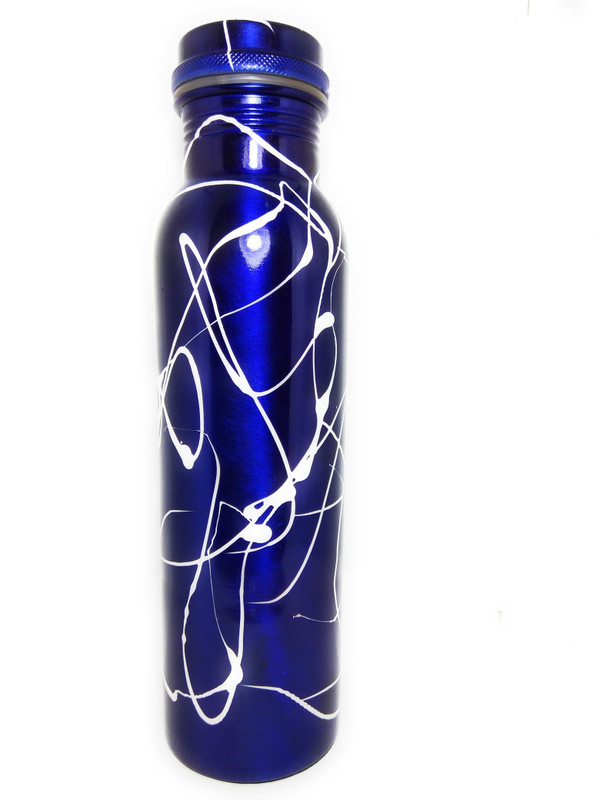 starz Blue Ray Copper Water Bottle 1000 ml Bottle(Pack of 1, Copper, Blue)