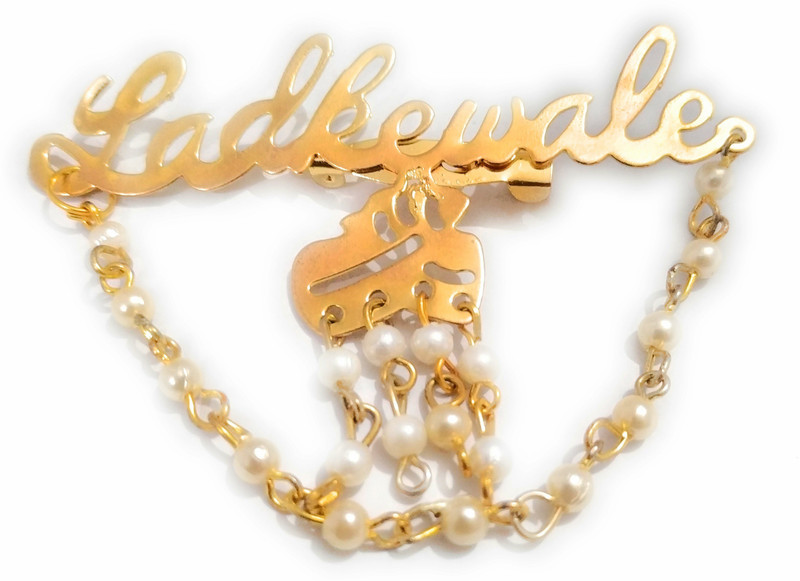 jainsaab 50 pcs of Ladkewale Wedding Brooch(Gold)