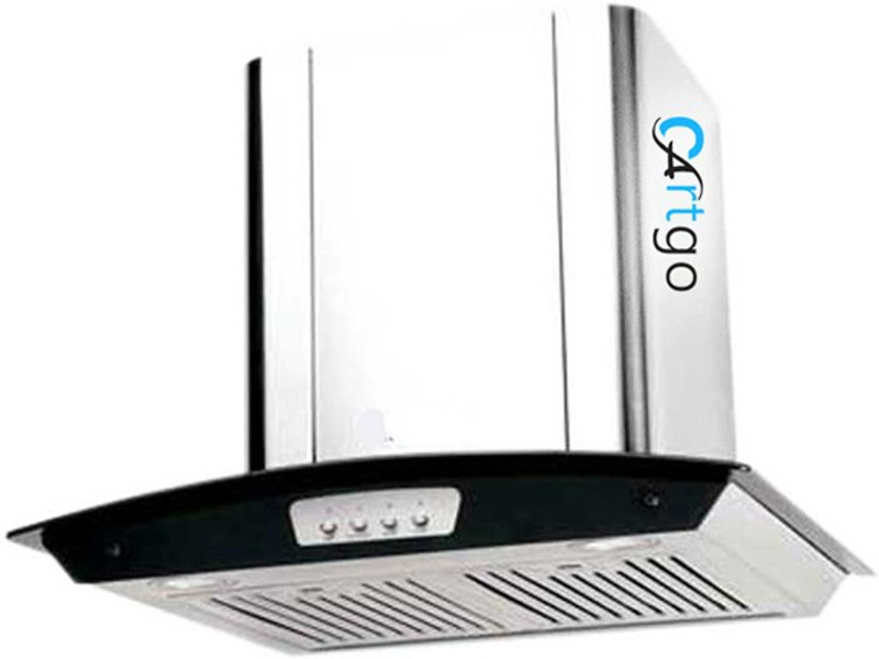 CARTGO GLAED Auto Clean Wall Mounted Chimney(Silver 850 CMH)