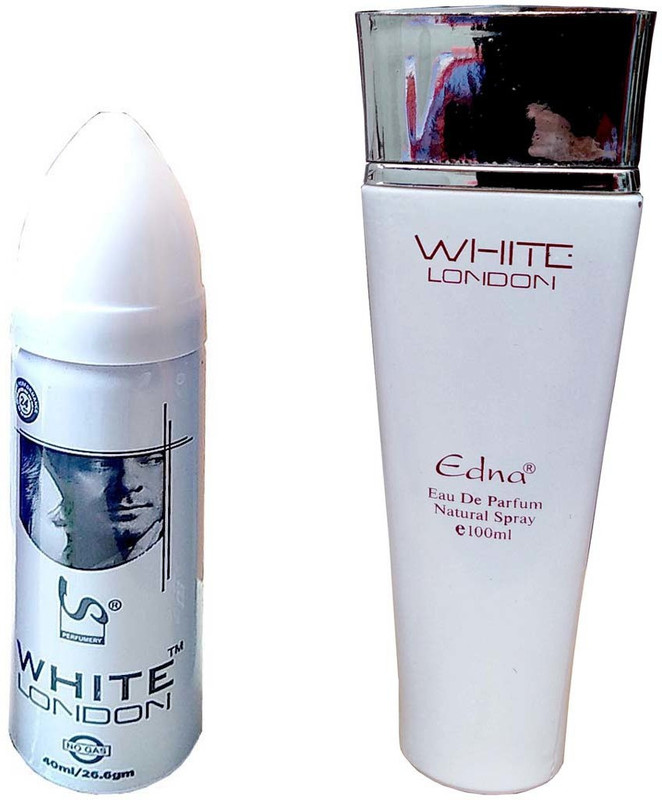 edna White London combo of deo and perfume 140 ml(2 Items in the set)