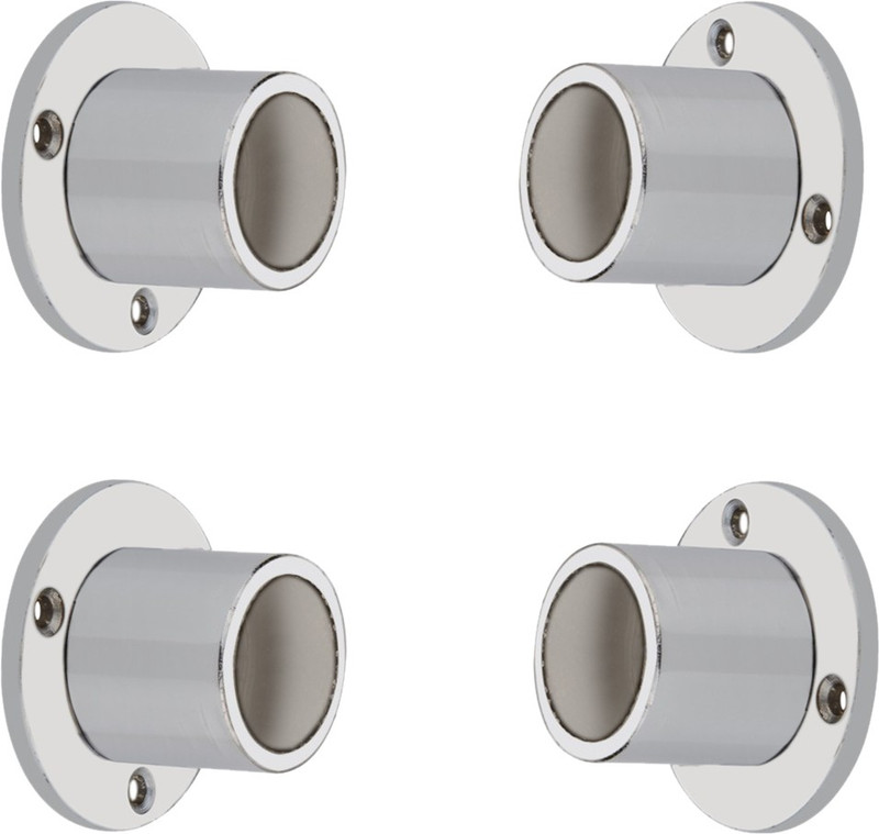 ashico Silver Curtain Rods(Pack of 4)