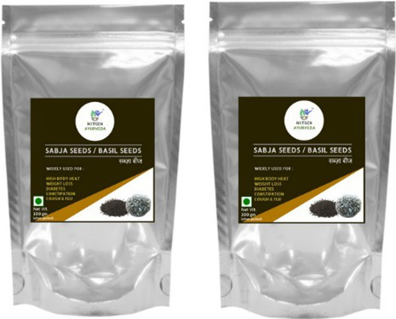 nxtgen ayurveda Basil Seeds(200 g, Pack of 2)