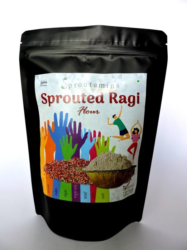 sproutamins Sprouted Ragi Flour(500 g)