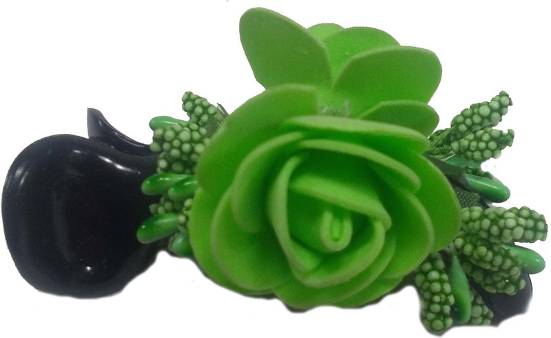 facet world hair clutcher green Hair Pin, Hair Clip, Hair Accessory Set, Hair Claw(Green)