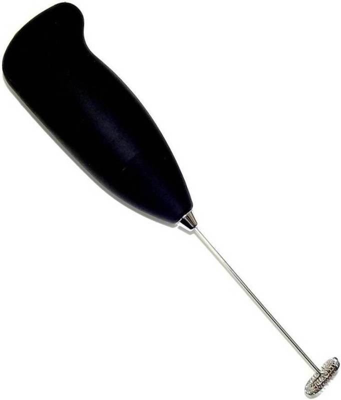 Rorian Electric Milk Frother For Latte Coffee Hot Milk 3 W Hand Blender(Black)