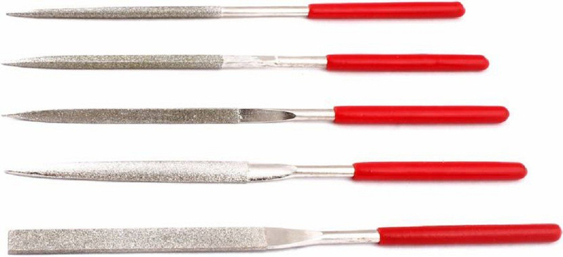 Mass Pro Heavy Duty 3x140x70mm Diamond Needle File Set for Professional Use Knife Sharpening Steel(Iron)