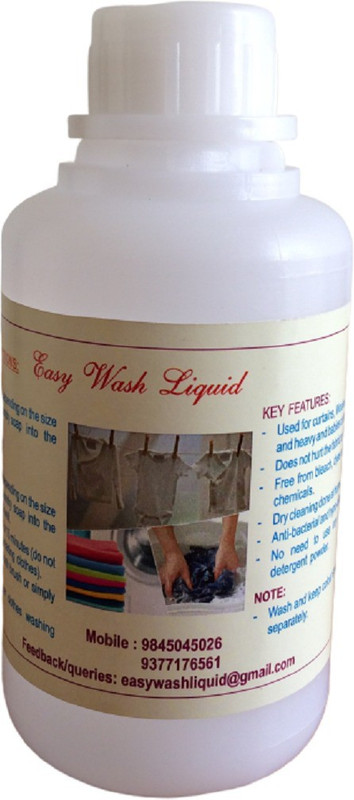 easy wash liquid Dry Cleaning Effect at Home Laundry Washing (250 ml) Fragrance-Free Liquid Detergent(250 ml)