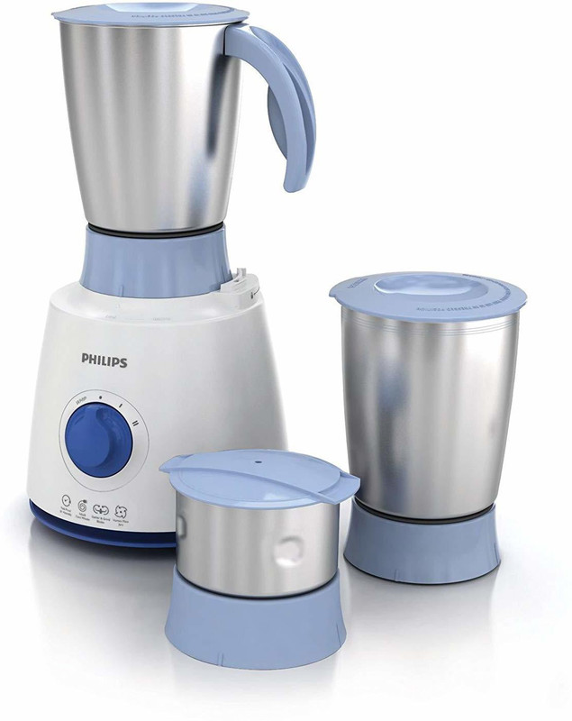 Philips HL 7610/04 500 Mixer Grinder(Blue, 3 Jars)