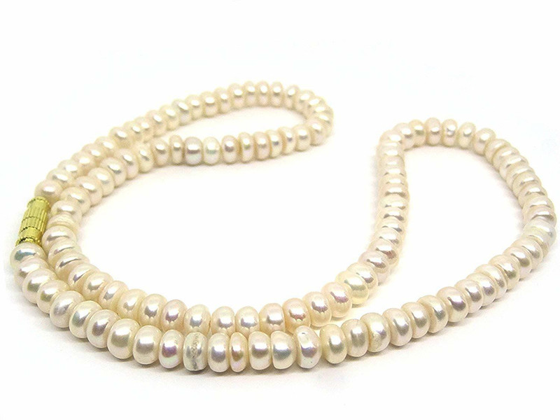 samridhi gold pearl mala 22'' Pearl Gold-plated Plated Mother of Pearl Chain