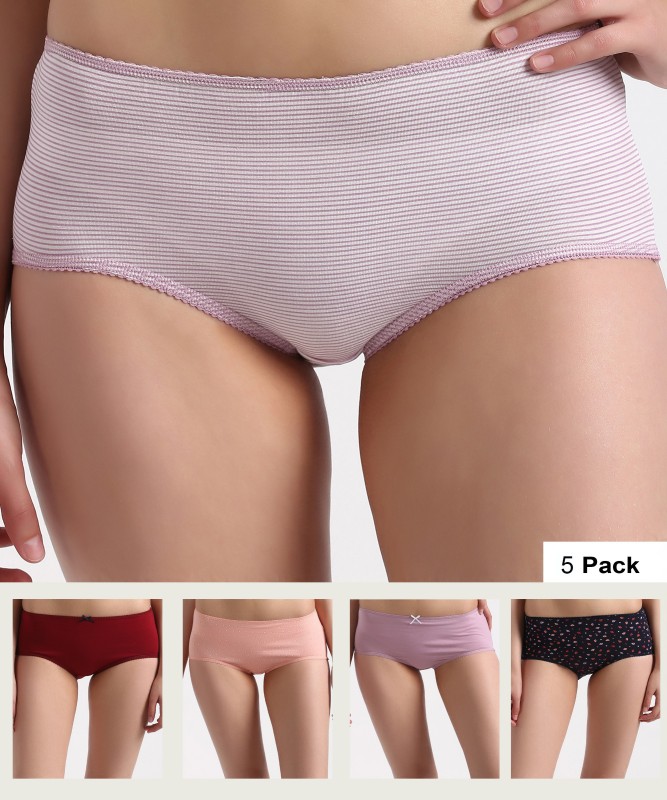 MARKS & SPENCER Women Boy Short Multicolor Panty(Pack of 5)