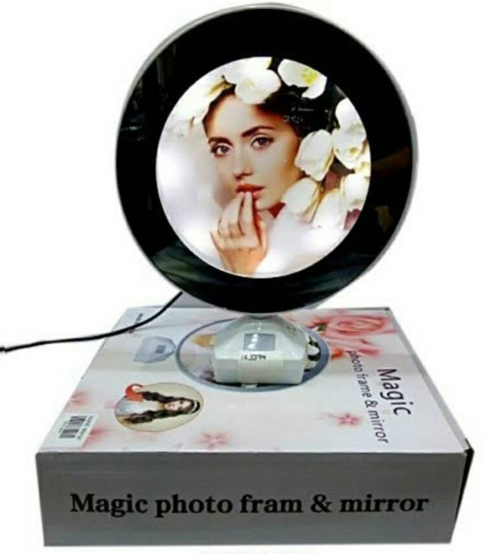 Toyvala Photo Frame With Mirror 6 inch Mirror frame(512 MB, White)