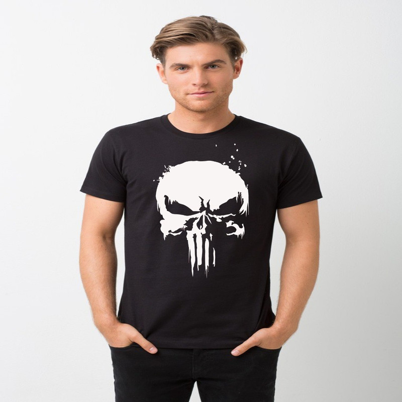 harshys Printed Men Round Neck Black T-Shirt
