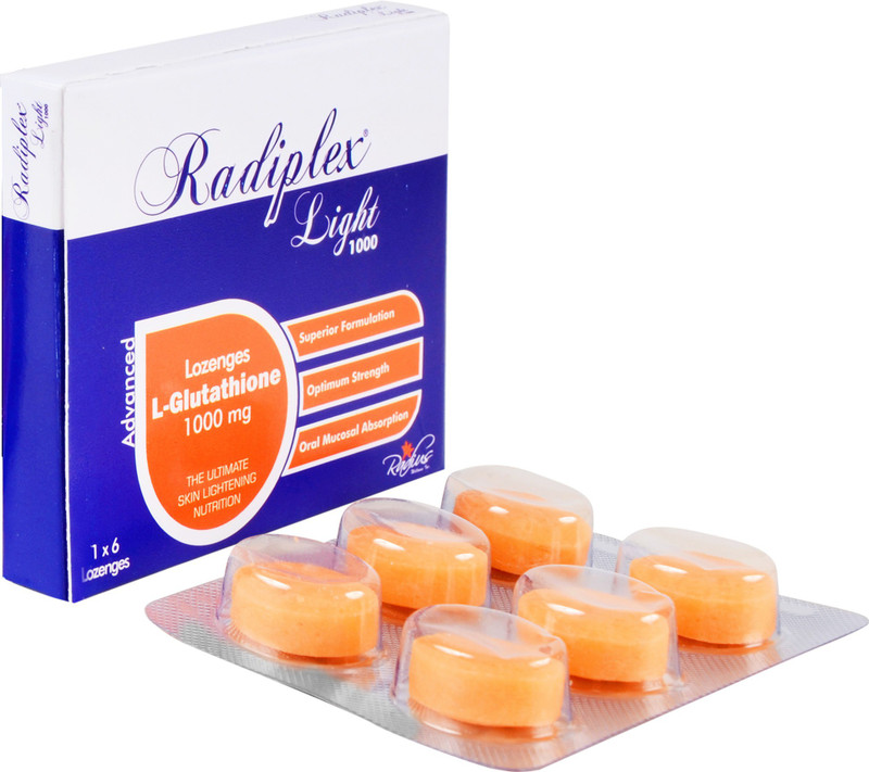 Radiplex Light 1000 Mg L Glutathione Reduced Lozenges Tablets No Wastage 1 Strip 1000 Mg Buy Online In United Arab Emirates At Desertcart Ae Productid