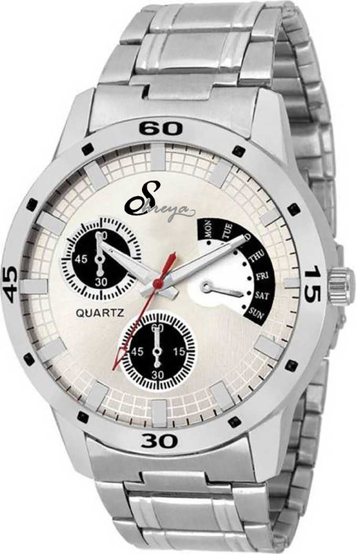 shreya Exclusive style silver dial crone print Hybrid Smartwatch Watch  - For Men
