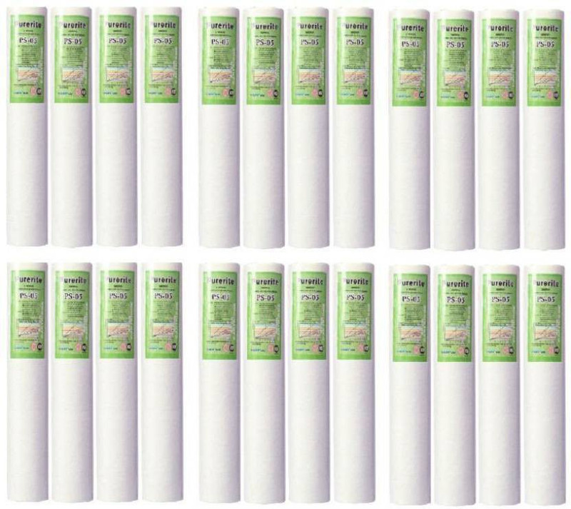 purerite Spun PP Good Quality 10" for RO Water Purifier Prefilter PACK of 24 Solid Filter Cartridge (0.5, Pack of 24) Solid Filter Cartridge(,5, Pack of 24)