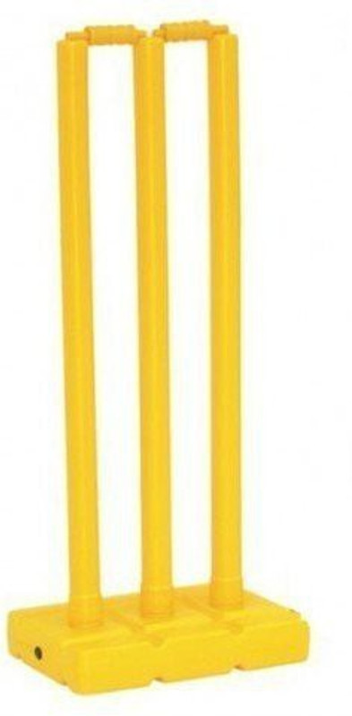CW Plastic Wicket Stump Stand with base(Yellow)