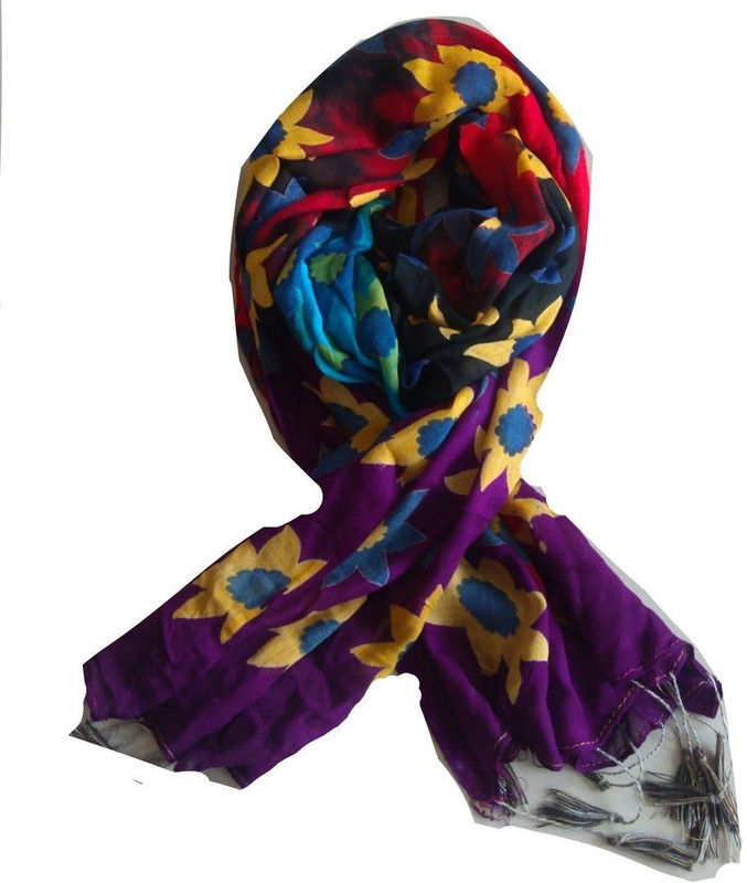 weaves of india Cotton Blend Printed Women Dupatta