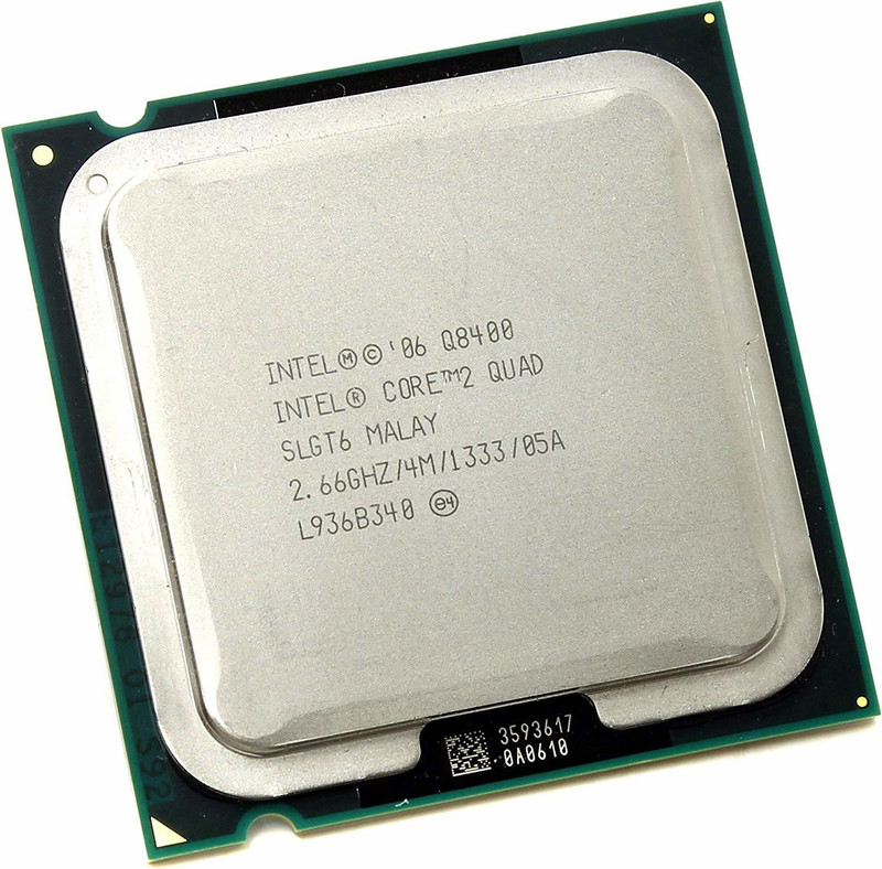 Intel 2.66 GHz LGA 775 Refurbished Core 2 Quad Q8400 SLGT6 2.66GHz 4MB CPU Processor LGA775 Processor(Grey)