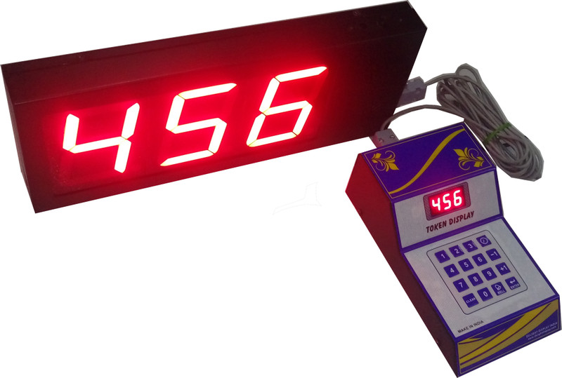 Delight Display India DDI-1 Token Display With Voice (4 Inch Character) Indoor PA System(20 W)
