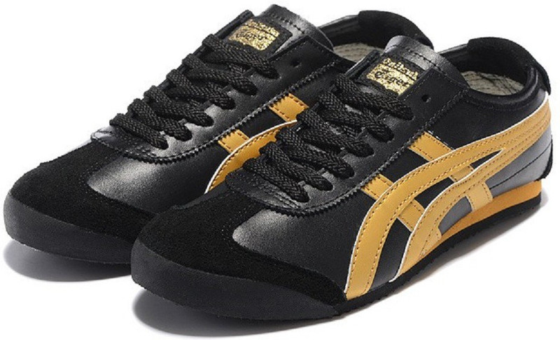 Onitsuka Tiger Mexico 66 Black Gold Casuals For Men Brown