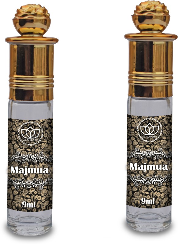 ASHTAAROMAS Set of 2 Majmua Attar, Long Lasting for Unisex Perfumes (9 ml Each) Floral Attar(Floral)