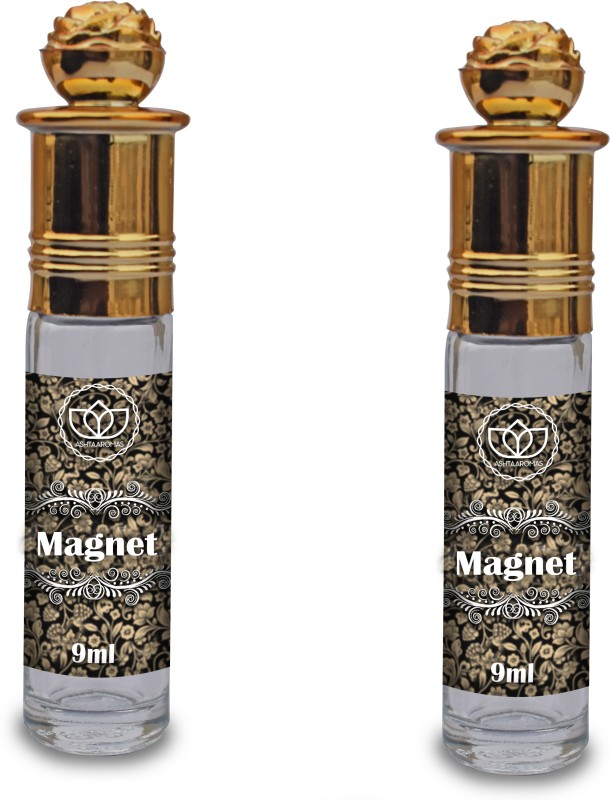 ASHTAAROMAS Set of 2 Magnet Attar, Long Lasting for Unisex Perfumes (9 ml Each) Floral Attar(Floral)