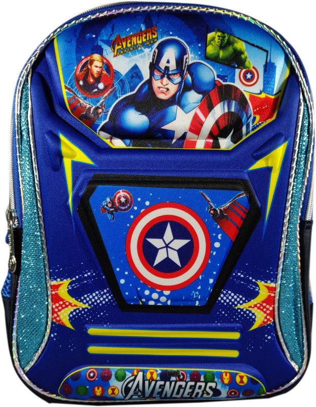 felcon Blue Avenger Kids School Bag for Kids, Age 2 to 5 Waterproof Bag Waterproof School Bag(Blue, 32 L)