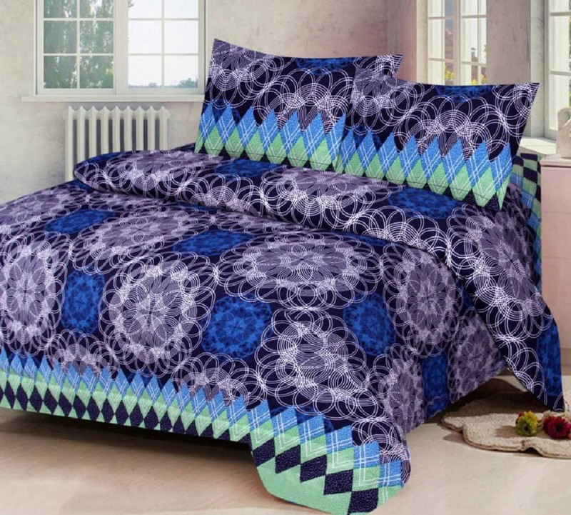 sukh traders 180 TC Cotton Double Floral Bedsheet(Pack of 1, Multicolor)