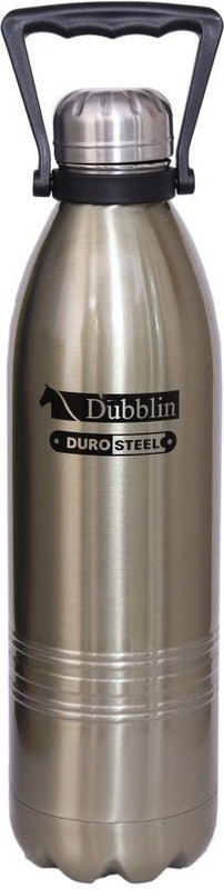 dubblin 1800ml silver insulated hot and cold vacuum water bottle 1800 ml Bottle(Pack of 1, Silver)